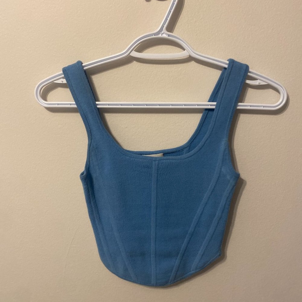 babaton sculpt knit bustier tank